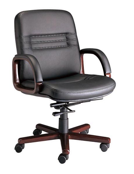 辦公椅|傳統真皮中班椅|辦公家具|真皮中班椅|經典中班椅|經理椅|中背椅|主管椅|會議椅|辦公轉椅 CG-JDZBY-02