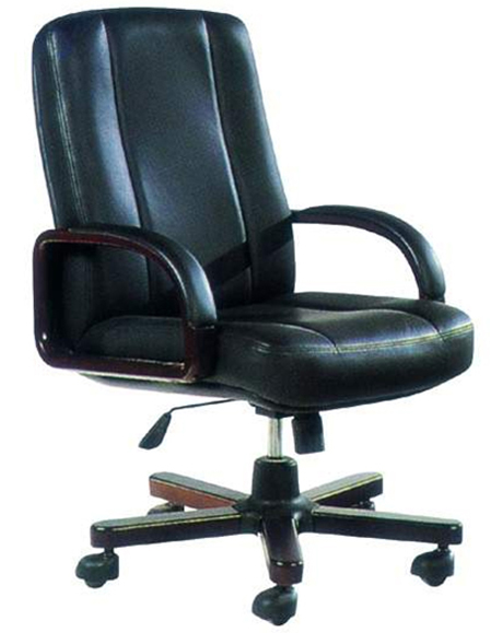 辦公椅|傳統真皮中班椅|辦公家具|真皮中班椅|經典中班椅|經理椅|中背椅|主管椅|會議椅|辦公轉椅 CG-JDZBY-04